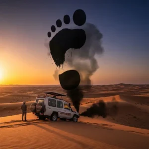 Read more about the article Desert Safari Carbon Footprint: A Transparent Look at Environmental Stewardship in the Dunes