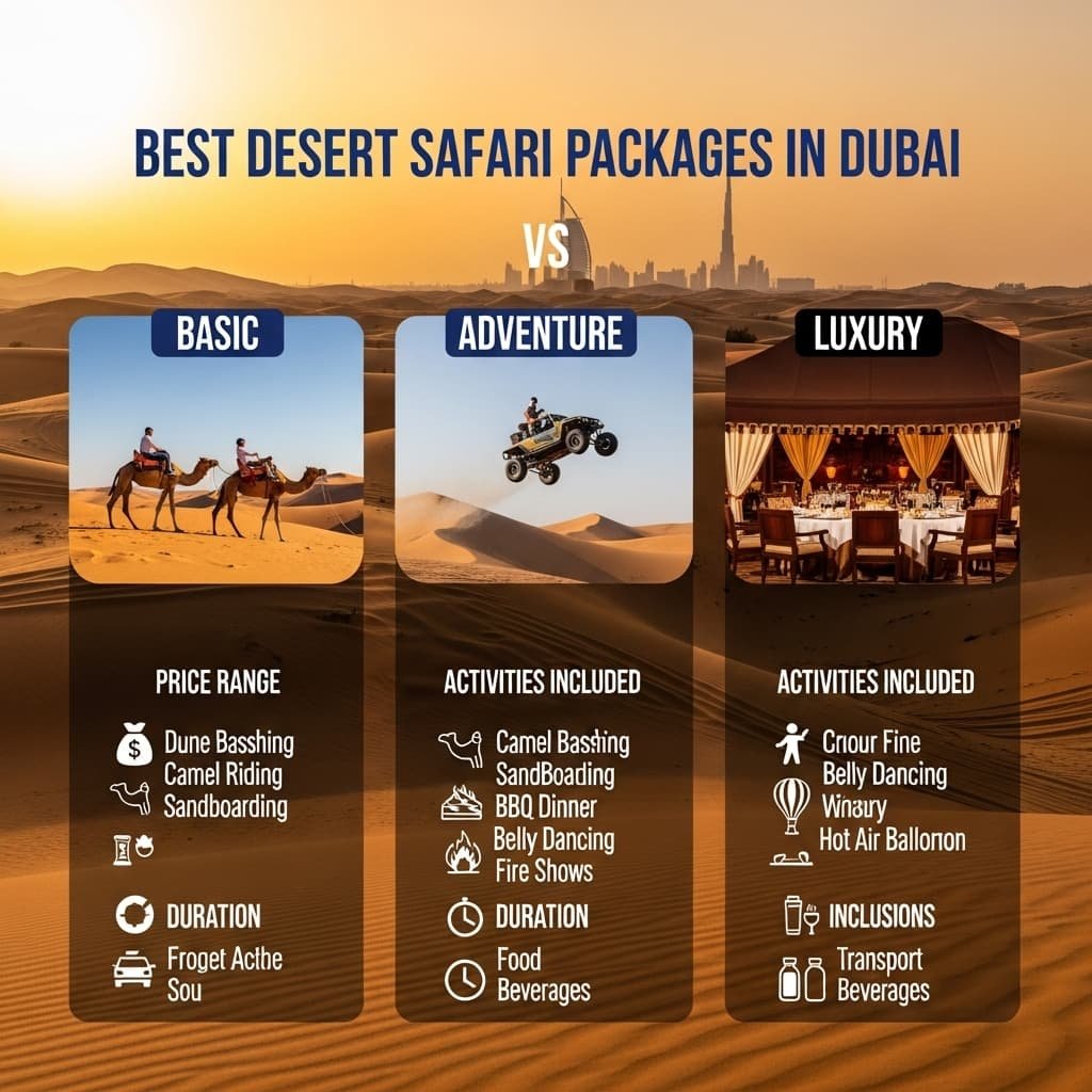 Read more about the article Best Desert Safari Packages: Finding Your Perfect Arabian Adventure