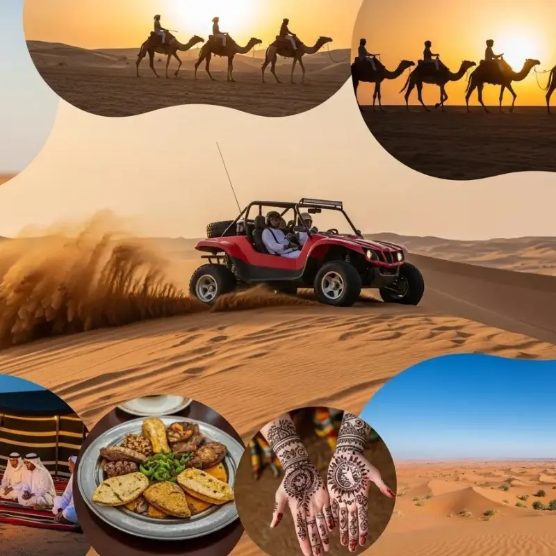 Desert safari with dune buggy
