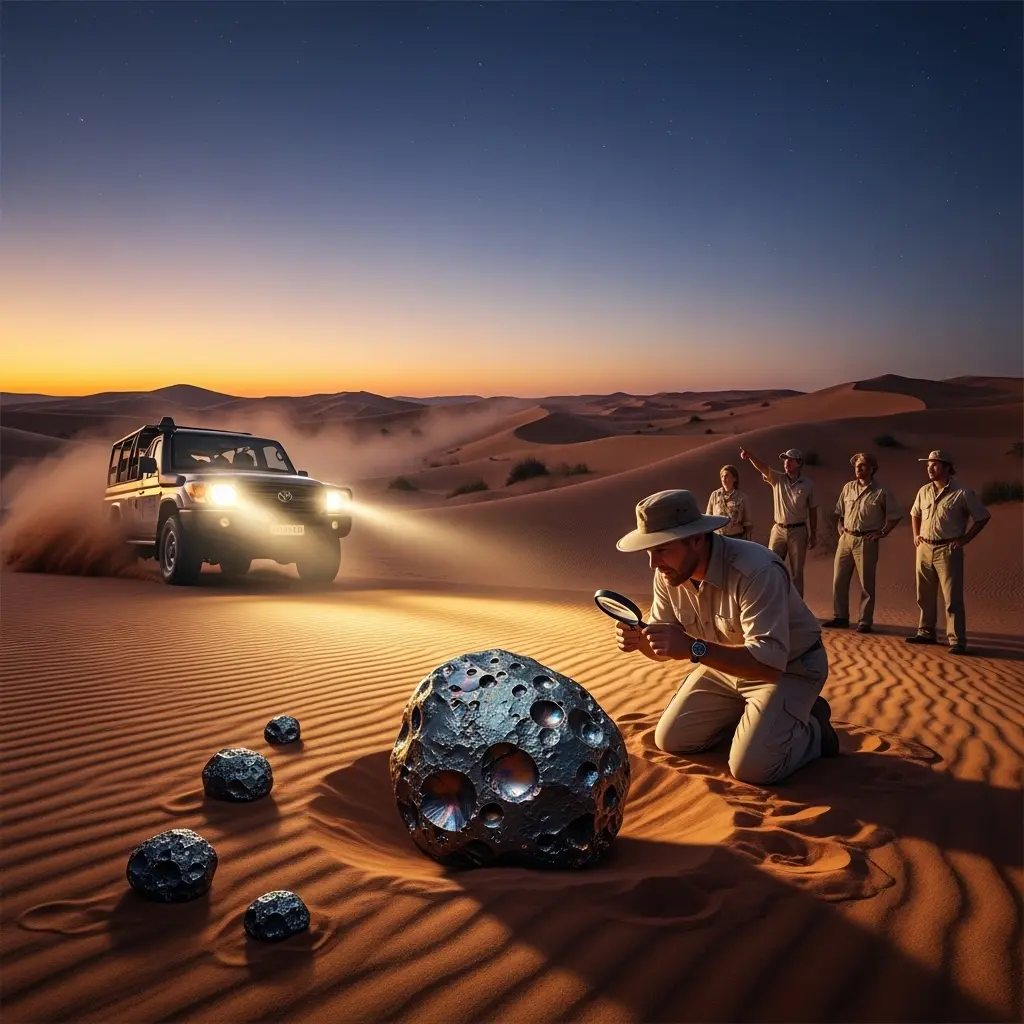 Read more about the article Desert Safari and Meteorite Findings: Exploring the Cosmic Treasures of the Arabian Sands